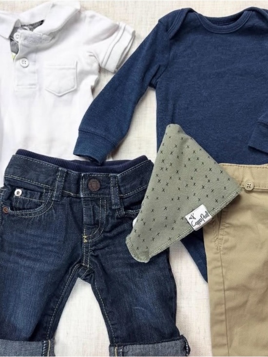 Multiple Brands Other - 0-3M Baby Boy Capsule Outfit Bundle | Neutral 6-Piece Capsule Set